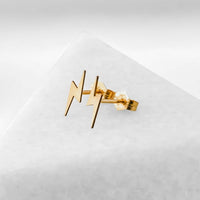 Lightning Bolt Stud Earrings