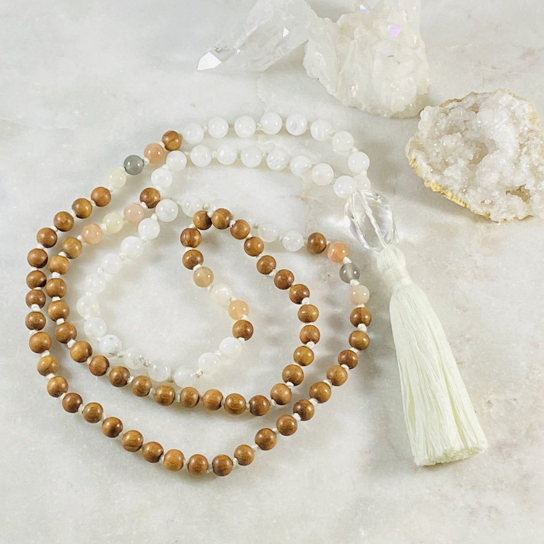 Sandalwood Mala Meditation Necklace