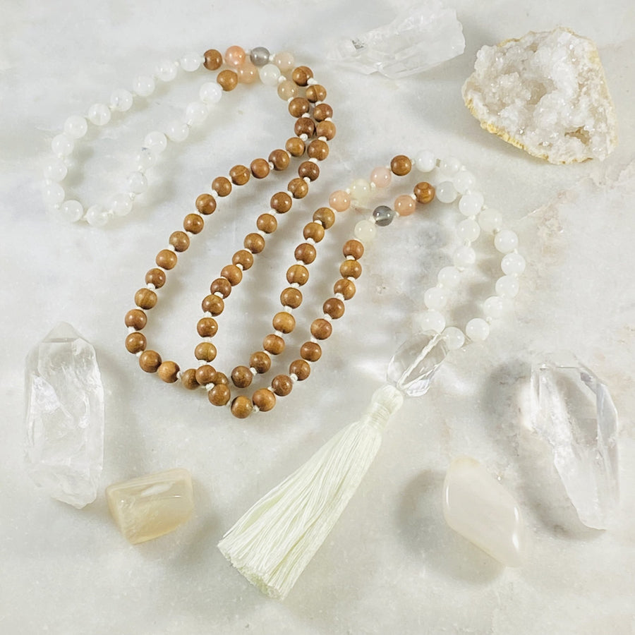 Sandalwood Mala Meditation Necklace