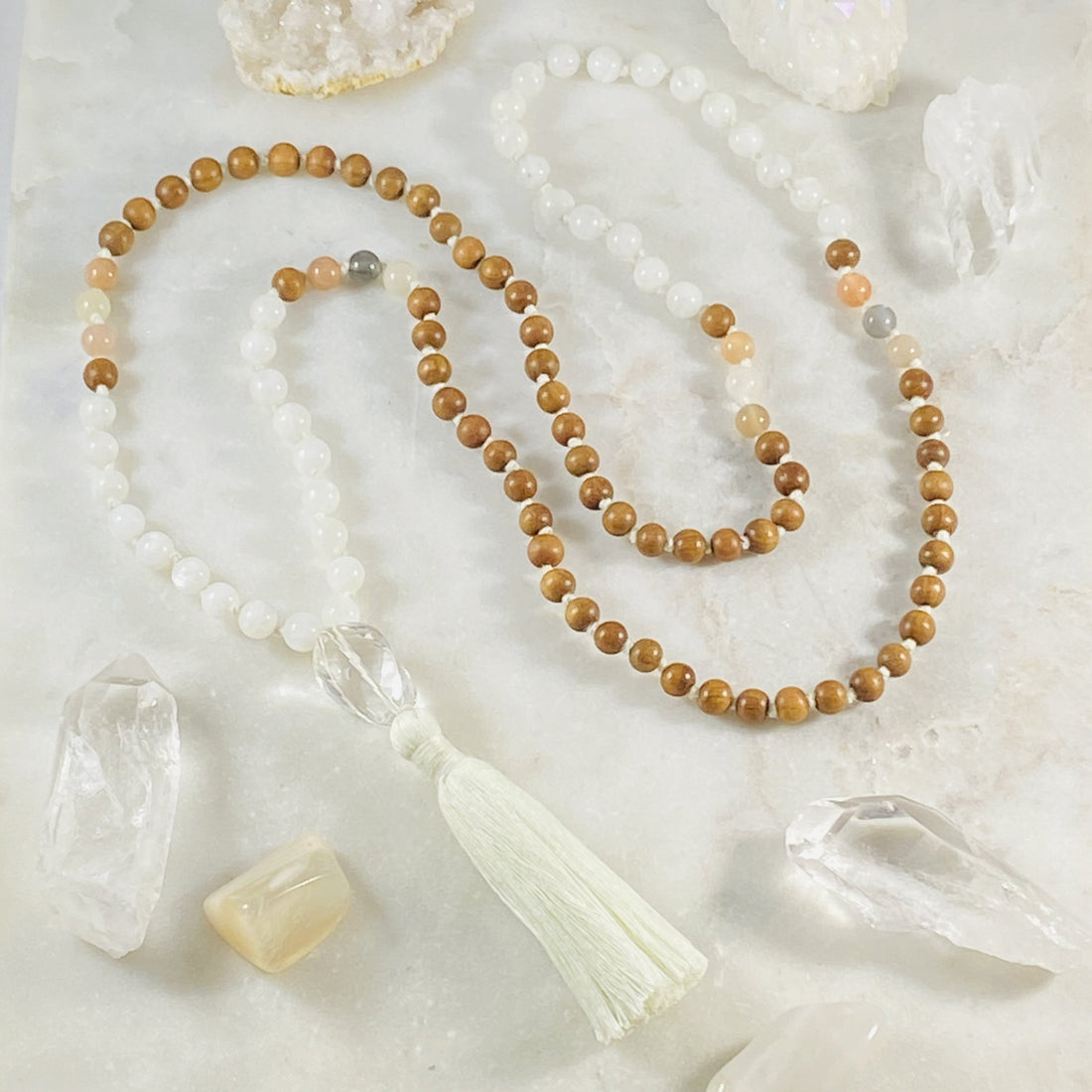 Sandalwood Mala Meditation Necklace